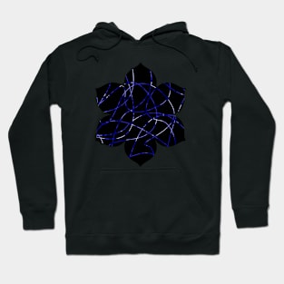 Abstract Threads, Blue Dapple Hoodie